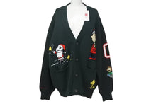 画像をギャラリービューアに読み込む, 新品未使用 KITH キス Kith for Peanuts Holiday Cardigan カーディガン KHM031681 サイズL スヌーピー 刺繍 グリーン コットン 中古 4c059237