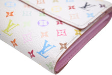 Load image into Gallery viewer, LOUIS VUITTON ルイヴィトン 長財布 ポルトフォイユ サラ M93746 モノグラム マルチカラー 村上隆 イニシャル入り 良品 中古 58941