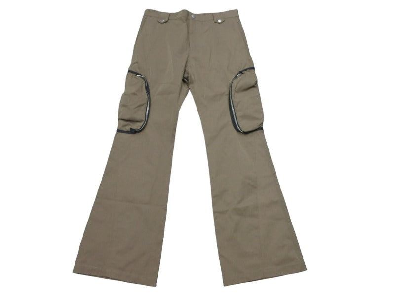 新品未使用 FFF POSTAL SERVICE トリプルエフポスタルサービス フレアパンツ サイズ 36 カーキ オリーブ カーゴ 中古 58961
