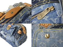 Load image into Gallery viewer, LOUIS VUITTON ルイヴィトン モノグラムデニム パッチワーク スピーディ30 ハンドバッグ ブルー M95380 美品 中古 58969