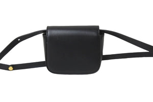 CELINE セリーヌ ショルダーバッグ ミニ クロード ブラック シャイニーカーフスキン 10I513DPV ゴールド金具 美品 中古 58973
