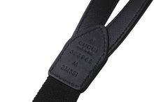 Load image into Gallery viewer, 極美品 GUCCI グッチ サスペンダー スタッズ スパイク 595968 シルバー ブラック レザー 中古 58987