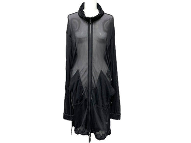 Y-3 ワイスリー YOHJI YANAMOTO ADIDAS メッシュ コート ジャケット ドローコード ブラック ナイロン サイズM 中古 58990