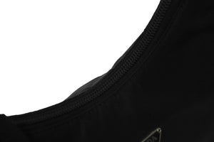 PRADA プラダショルダーバッグ プラダスポーツ アクセサリーポーチ 三角ロゴプレート MV515 ナイロン ブラック 美品 中古 59023 