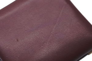 CARTIER カルティエ コインケース 小銭入れ マストライン ボルドー カーフスキン ゴールド金具 美品 中古 59039