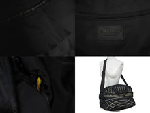 Load image into Gallery viewer, CHANEL シャネル スポーツライン ボストンバッグ 10番台 ナイロン ブラック ブラック シルバー 良品 中古 59066