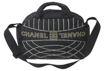 Load image into Gallery viewer, CHANEL シャネル スポーツライン ボストンバッグ 10番台 ナイロン ブラック ブラック シルバー 良品 中古 59066