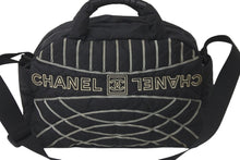 Load image into Gallery viewer, CHANEL シャネル スポーツライン ボストンバッグ 10番台 ナイロン ブラック ブラック シルバー 良品 中古 59066
