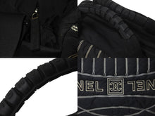 Load image into Gallery viewer, CHANEL シャネル スポーツライン ボストンバッグ 10番台 ナイロン ブラック ブラック シルバー 良品 中古 59066