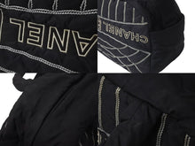 Load image into Gallery viewer, CHANEL シャネル スポーツライン ボストンバッグ 10番台 ナイロン ブラック ブラック シルバー 良品 中古 59066