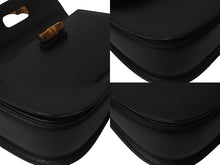 Load image into Gallery viewer, GUCCI グッチ バンブー 2WAY ショルダーバッグ ブラック レザー ハンドバッグ 鞄 カバン 斜め掛け 黒 ウッド 良品 中古 59073