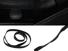 Load image into Gallery viewer, GUCCI グッチ バンブー 2WAY ショルダーバッグ ブラック レザー ハンドバッグ 鞄 カバン 斜め掛け 黒 ウッド 良品 中古 59073