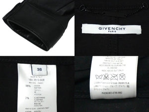 GIVENCHY ジバンシージャケット コットン羊革 ブラック サイズ36 レディース 16A 3513 608 美品 中古 59087 