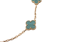 Load image into Gallery viewer, 超希少 Van Cleef &amp; Arpels ヴァンクリーフ＆アーペル ヴィンテージ アルハンブラ マラカイト 10P 美品 中古 59095