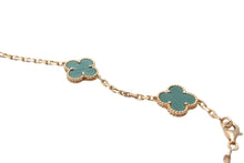 Load image into Gallery viewer, 超希少 Van Cleef &amp; Arpels ヴァンクリーフ＆アーペル ヴィンテージ アルハンブラ マラカイト 10P 美品 中古 59095