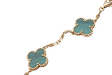 Load image into Gallery viewer, 超希少 Van Cleef &amp; Arpels ヴァンクリーフ＆アーペル ヴィンテージ アルハンブラ マラカイト 10P 美品 中古 59095