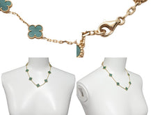 Load image into Gallery viewer, 超希少 Van Cleef &amp; Arpels ヴァンクリーフ＆アーペル ヴィンテージ アルハンブラ マラカイト 10P 美品 中古 59095