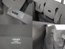 Load image into Gallery viewer, 新品未使用 HERMES エルメス ハンドバッグ オータクロア40 エタン B刻印 トゴ パラジウム金具 中古 59096