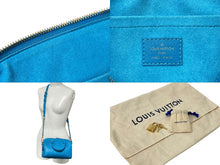 Load image into Gallery viewer, 極美品 LOUIS VUITTON ルイヴィトン ショルダーバッグ スピーディ バンドリエール20 ナノグラム M22596 ブルー ゴールド 中古 59108