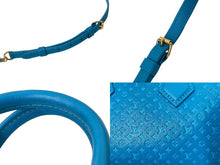 Load image into Gallery viewer, 極美品 LOUIS VUITTON ルイヴィトン ショルダーバッグ スピーディ バンドリエール20 ナノグラム M22596 ブルー ゴールド 中古 59108