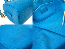 Load image into Gallery viewer, 極美品 LOUIS VUITTON ルイヴィトン ショルダーバッグ スピーディ バンドリエール20 ナノグラム M22596 ブルー ゴールド 中古 59108