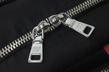 画像をギャラリービューアに読み込む, 極美品 PRADA プラダ 2WAY ハンドバッグ 1BB061 三角ロゴプレート ナイロン レザー ブラック レッド シルバー金具 中古 59123 