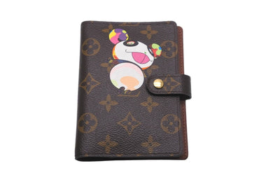 LOUIS VUITTON ルイヴィトン 手帳カバー アジェンダ PM モノグラム・パンダ 村上隆 R20011 ゴールド金具 美品 中古 59130