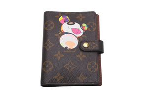 LOUIS VUITTON ルイヴィトン 手帳カバー アジェンダ PM モノグラム・パンダ 村上隆 R20011 ゴールド金具 美品 中古 59130