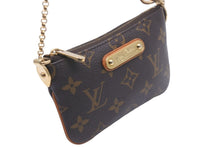 Load image into Gallery viewer, LOUIS VUITTON ルイヴィトン ポーチ ミニバッグ チェーン M60095 ポシェットミラPM ブラウン ゴールド金具 美品 中古 59131