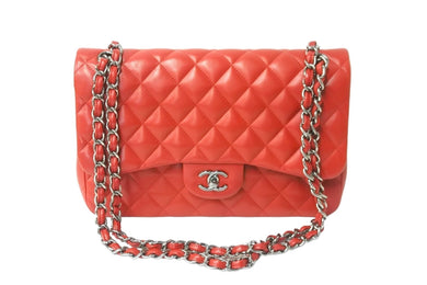 CHANEL シャネル チェーンショルダーバッグ マトラッセ ダブルフラップ 20番台 A58600 ラムスキン レッド 美品 中古 59146