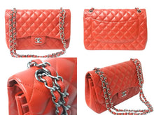 Load image into Gallery viewer, CHANEL シャネル チェーンショルダーバッグ マトラッセ ダブルフラップ 20番台 A58600 ラムスキン レッド 美品 中古 59146