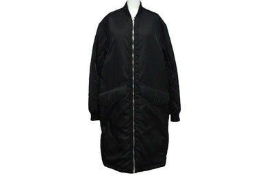 3.1 Phillip Lim 3.1 フィリップリム MA-1 バックストラップ コート ブラック ナイロン ジップ F162-8396NTWM 美品 中古 59169