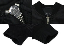 Load image into Gallery viewer, 3.1 Phillip Lim 3.1 フィリップリム MA-1 バックストラップ コート ブラック ナイロン ジップ F162-8396NTWM 美品 中古 59169