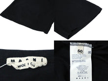 Load image into Gallery viewer, MARNI マルニ 19ss 半袖Ｔシャツ 切替 デザイン 50サイズ ブラック ネイビー HUMU0027Q0 良品 中古 59176