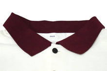 Load image into Gallery viewer, TOGA トーガ プルラ ポロシャツ ワインレッド ホワイト 切り替えデザイン メッシュ サンプル品 美品 中古 59183