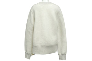 Sacai サカイ スポンジ スウェット プルオーバー プリーツデザイン 霜降りグレー サンプル品 5364 美品 中古 59184 