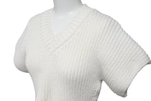 Load image into Gallery viewer, JACQUEMUS ジャックムス 半袖ニット セーター アイボリー オフホワイト コットン サイズ36 美品 中古 59189