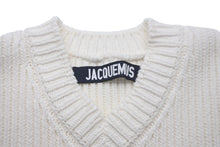 Load image into Gallery viewer, JACQUEMUS ジャックムス 半袖ニット セーター アイボリー オフホワイト コットン サイズ36 美品 中古 59189