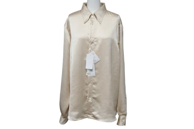 新品同様 MM6 MAISON MARGIELA エムエムシックス メゾンマルジェラ 長袖シャツ ベージュ 46 S52DL0224 中古 59190