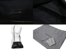 Load image into Gallery viewer, BALENCIAGA バレンシアガ ショルダーバッグ クロッカークラウド クロコ型押しがま口 638540 ゴールド金具 美品 中古 59201