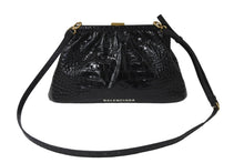 Load image into Gallery viewer, BALENCIAGA バレンシアガ ショルダーバッグ クロッカークラウド クロコ型押しがま口 638540 ゴールド金具 美品 中古 59201