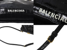 Load image into Gallery viewer, BALENCIAGA バレンシアガ ショルダーバッグ クロッカークラウド クロコ型押しがま口 638540 ゴールド金具 美品 中古 59201