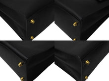 Load image into Gallery viewer, THOM BROWNE トムブラウン ラージデュエット トート ブラック カーフスキンレザー MAG228A00198001 美品 中古 59212