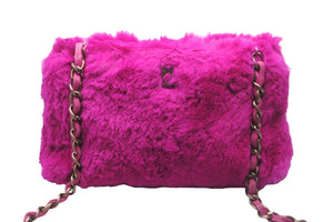 CHANEL シャネル ショルダーバッグ チェーンショルダー ココマーク 6番台 ピンク ファー ゴールド金具 良品 中古 59213