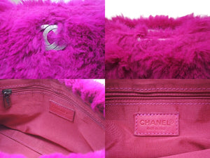 CHANEL シャネル ショルダーバッグ チェーンショルダー ココマーク 6番台 ピンク ファー ゴールド金具 良品 中古 59213