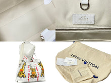 画像をギャラリービューアに読み込む, 極美品 LOUIS VUITTON ルイヴィトン トートバッグ トロリー トート NIGOコラボ タイガー ホワイト M59366 シルバー金具 中古 59250