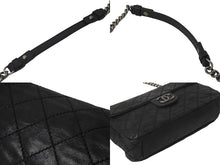 Load image into Gallery viewer, CHANEL シャネル ショルダーバッグ チェーンショルダー クルーズライン 17番台 ブラック シルバー金具 良品 中古 59251