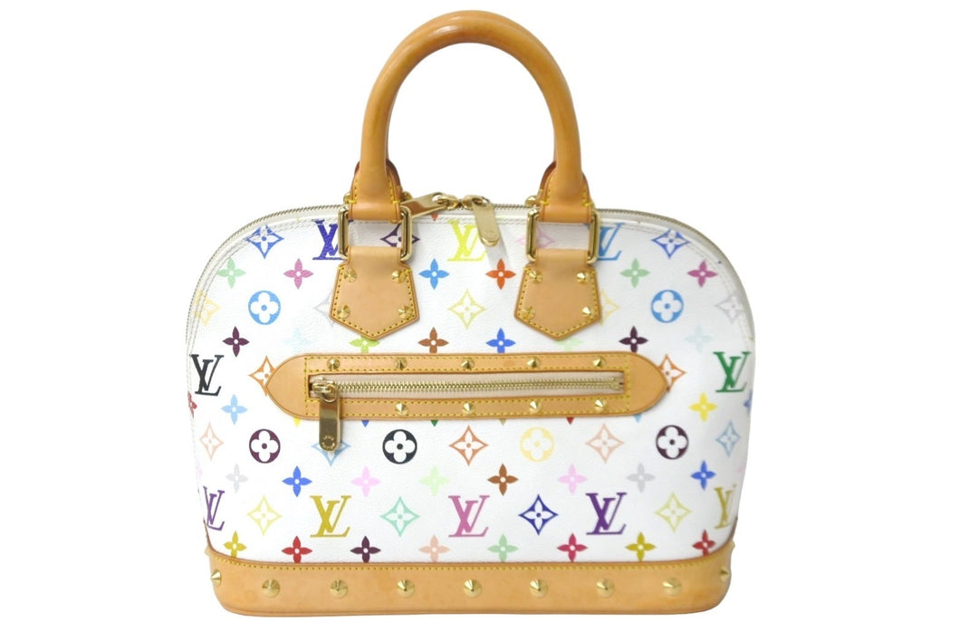 LOUIS VUITTON ルイヴィトン ハンドバッグ アルマ モノグラムマルチカラー ブロン M92647 ゴールド金具 美品 中古 59271