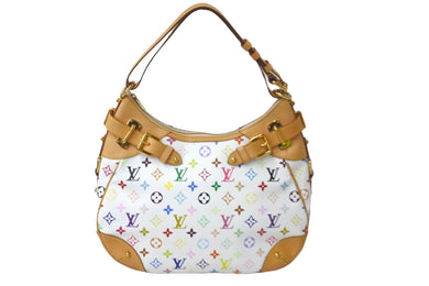 極美品 LOUIS VUITTON ルイヴィトン ショルダーバッグ グレタ M40195 モノグラムマルチカラー ホワイト 中古 59298