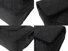 Load image into Gallery viewer, CHANEL シャネル ショルダーバッグ マトラッセ23 1番台 ラムスキン Wフラップ ブラック ゴールド金具 美品 中古 59300